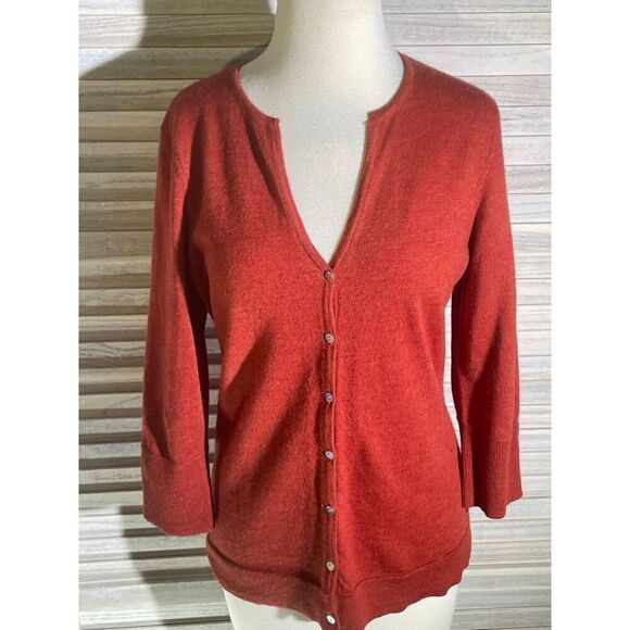 Carole Little Med Merino Wool Cardigan - Picture 2 of 16